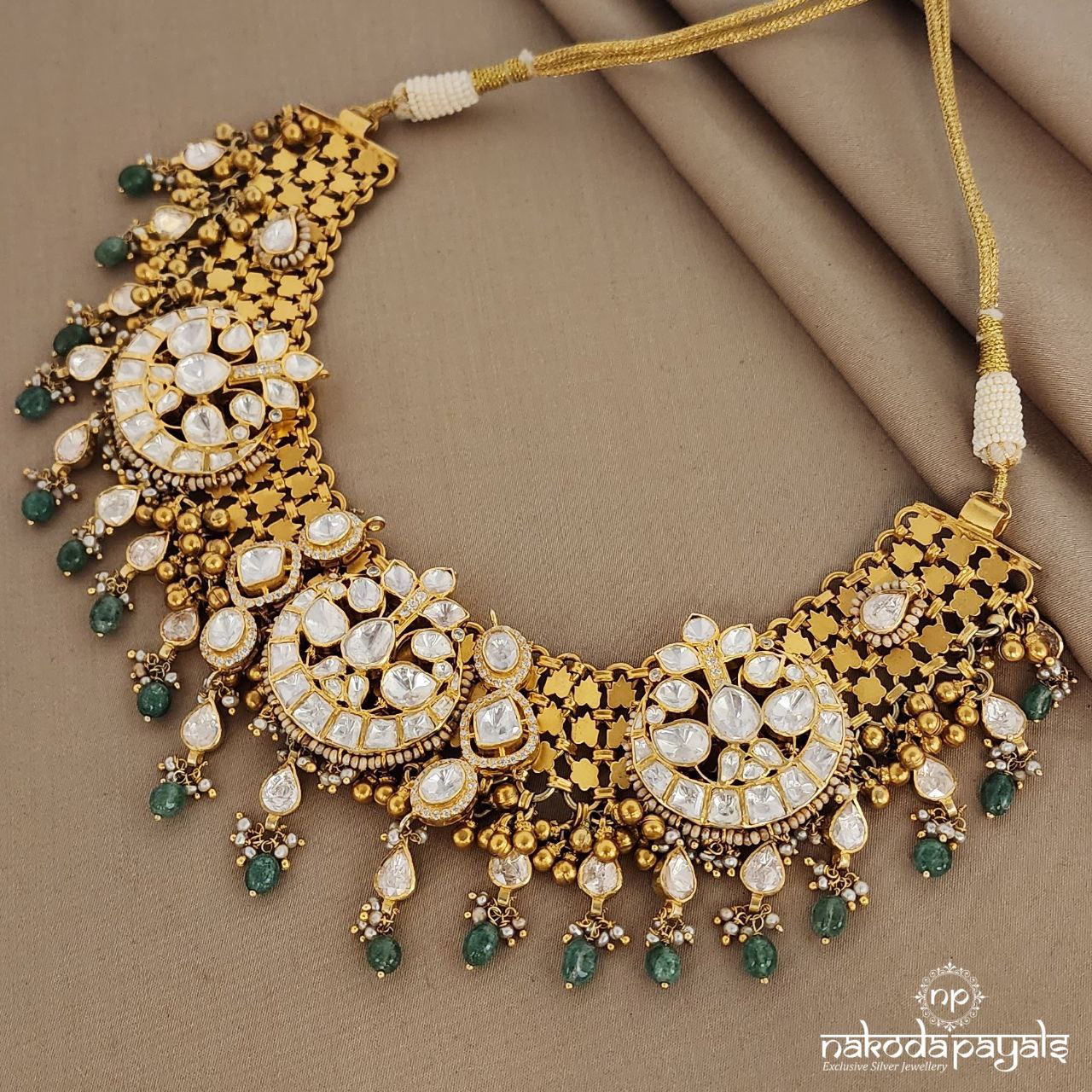 Moissanite Moon Neckpiece (GN5841)