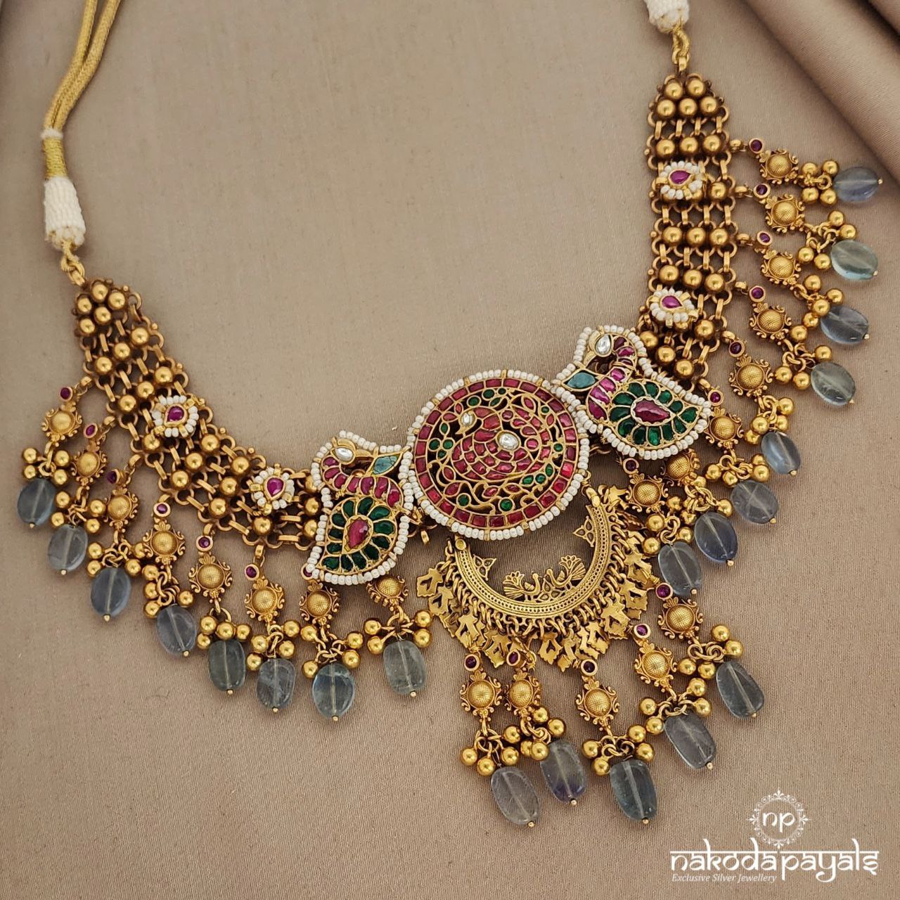 Peacock Kundan Neckpiece (GN5849)