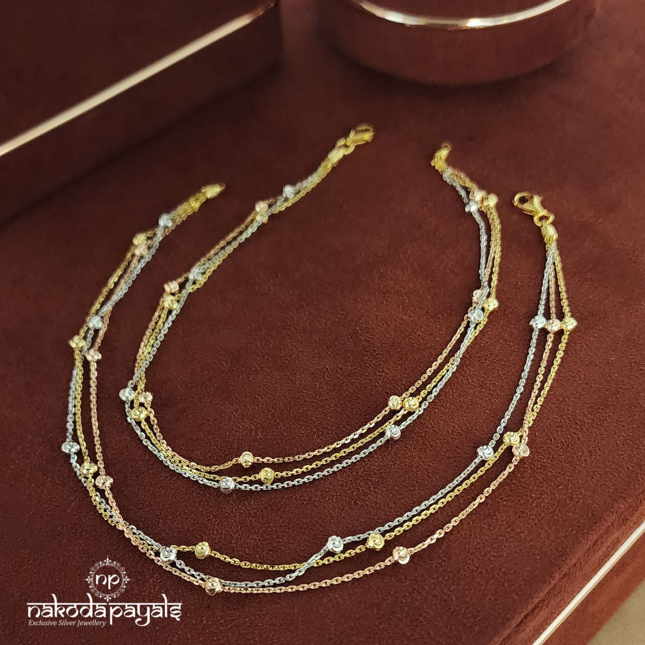 Triple Layered Anklets (A3852)