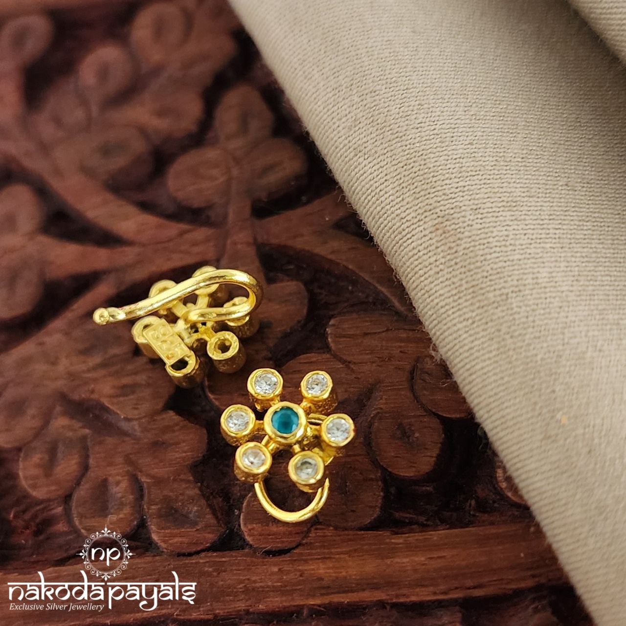 Green Flower Nosepin (NP0523)