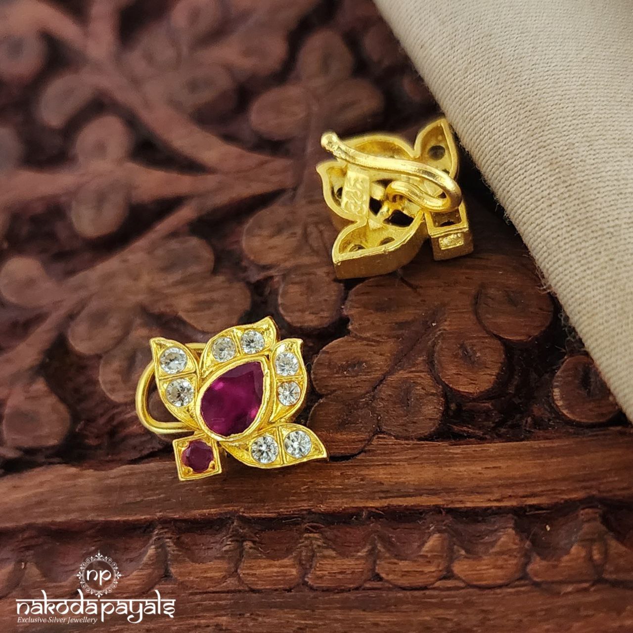 Ruby Cutstone Nosepin (NP0552)
