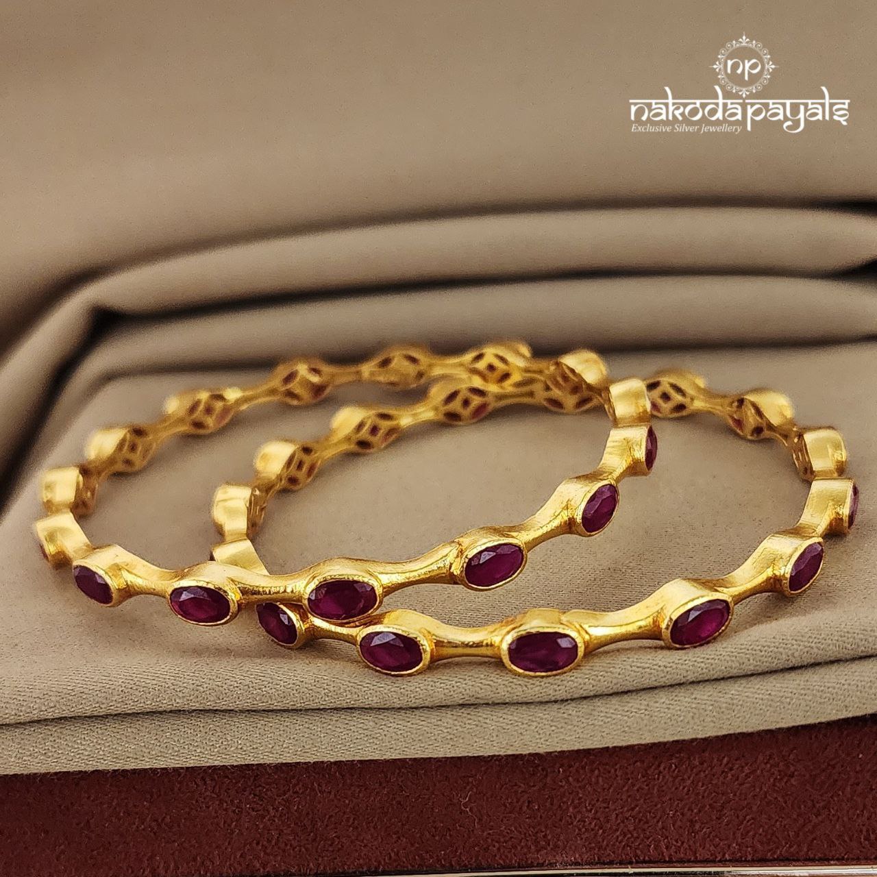 Ruby Bangle Pair (GK2261)