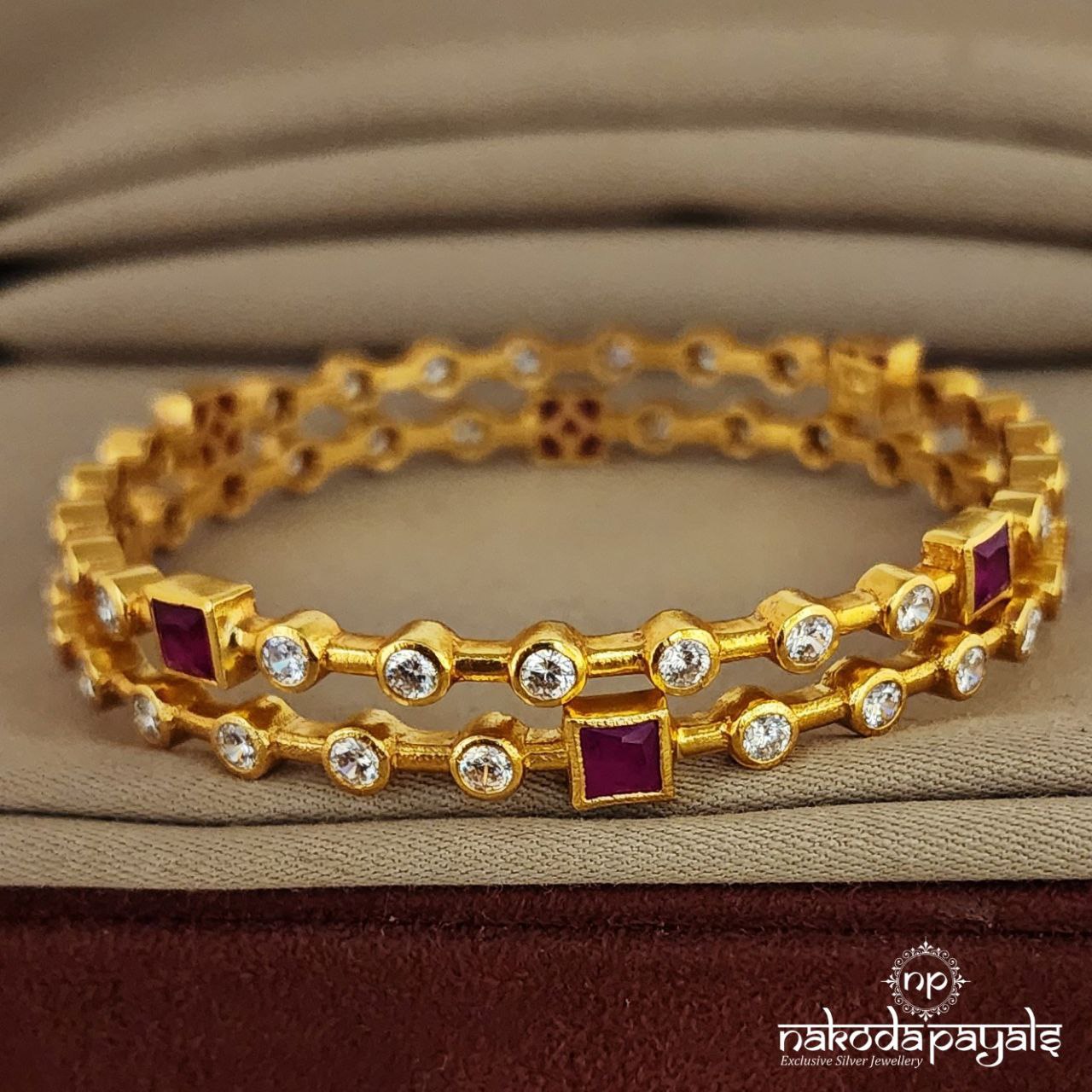 Ruby Bangle Pair (GK2271)