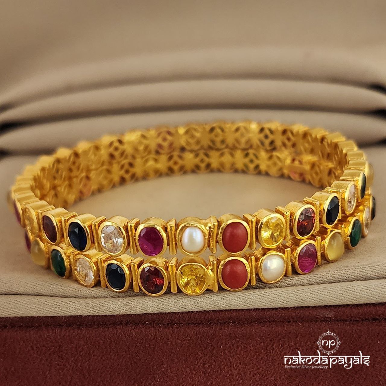 Navarathna Bangle Pair (GK2307)