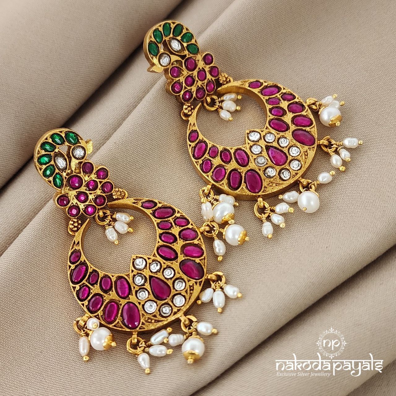 Lovely Peacock Chandbali (GE5697)