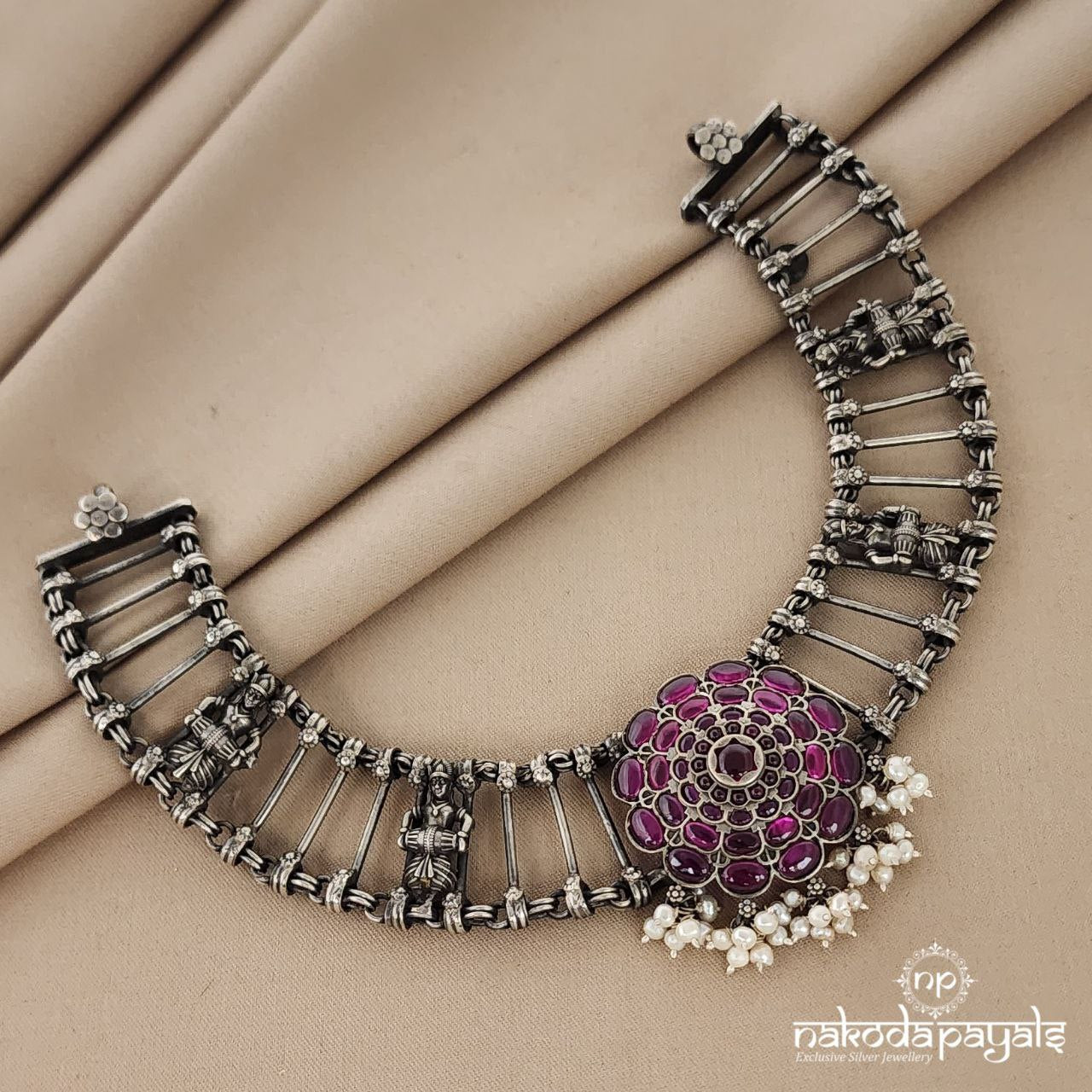 Blossom Floral Choker Cum Neckpiece (N8267)