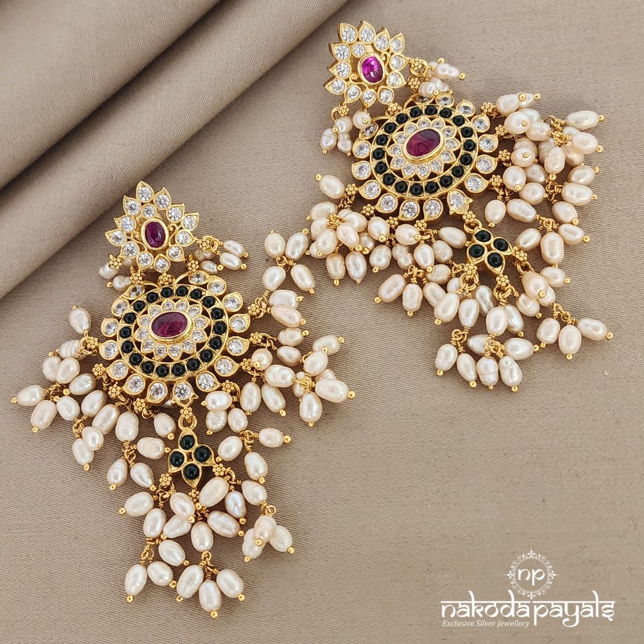 Grand Guttapusalu Earrings (Ge5742)