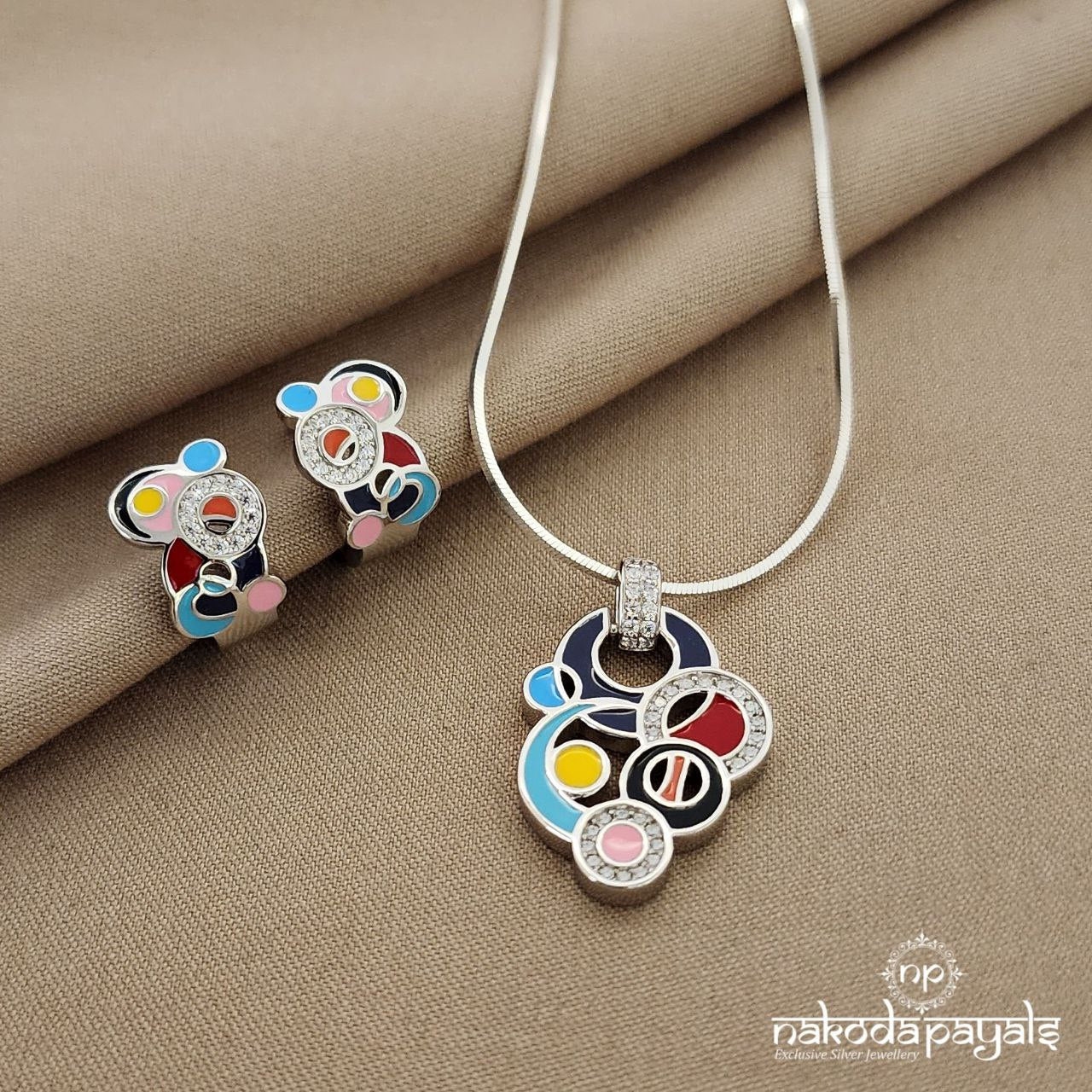 Multi Circles Pendant Set (St1814)