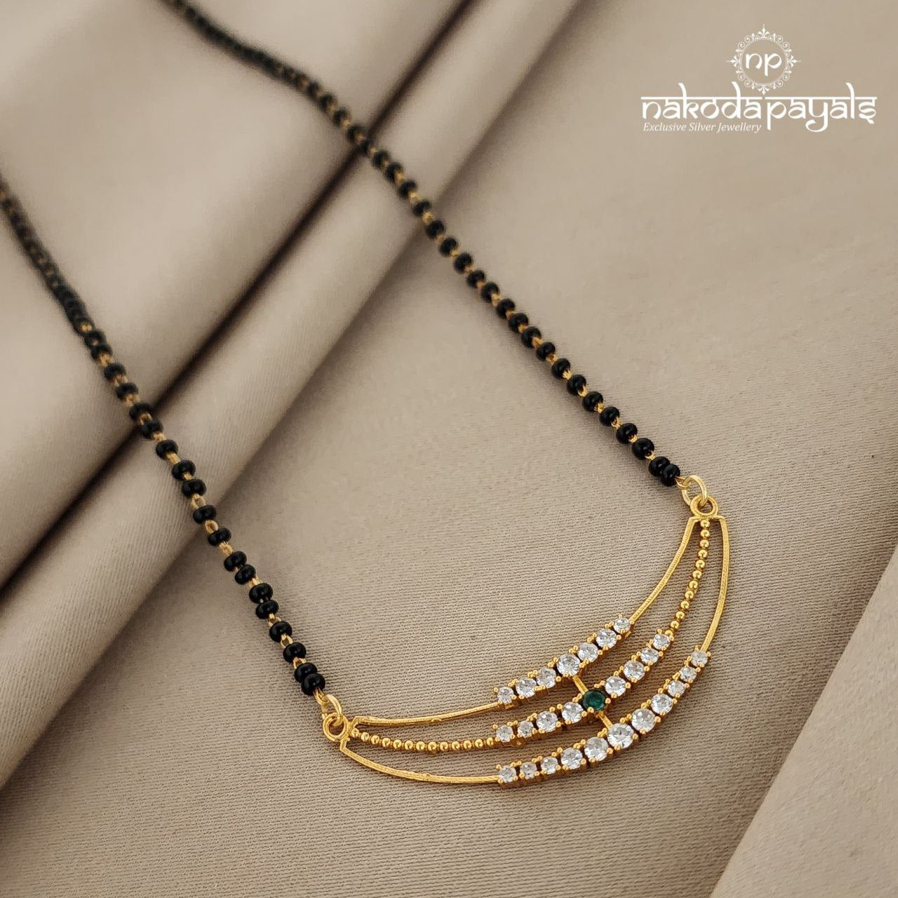 Sober Green Moon Mangalsutra (Ms0384)