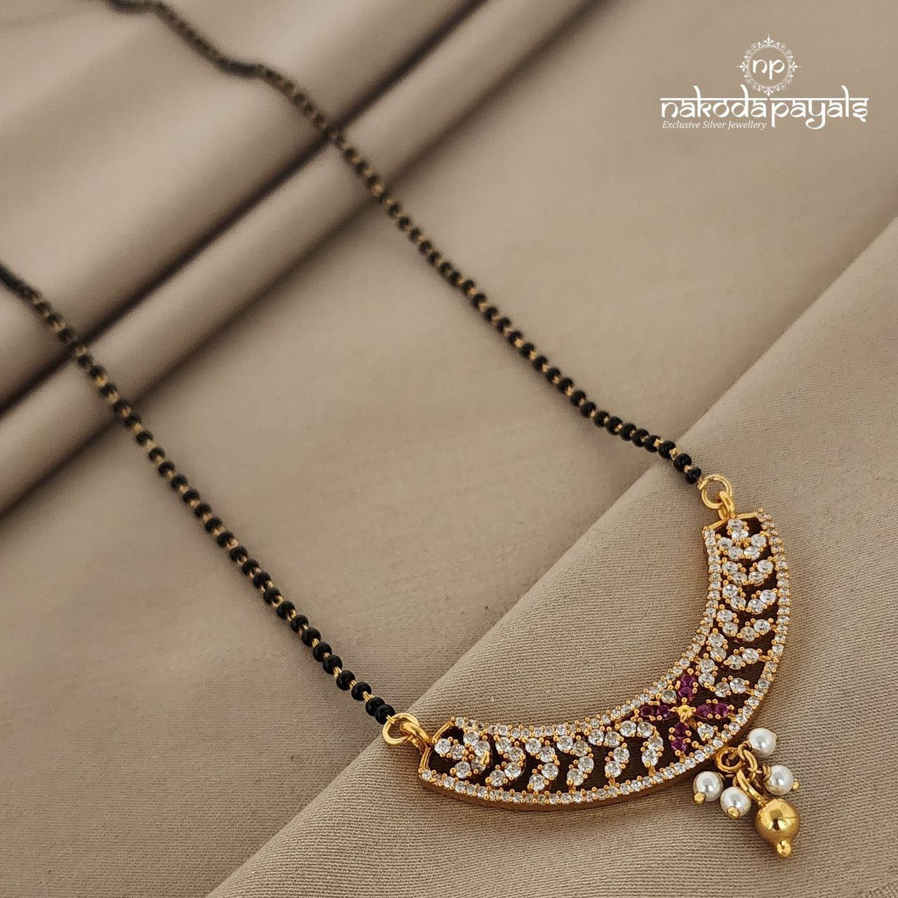 Leafy Moon Mangalsutra Red (Ms0361)
