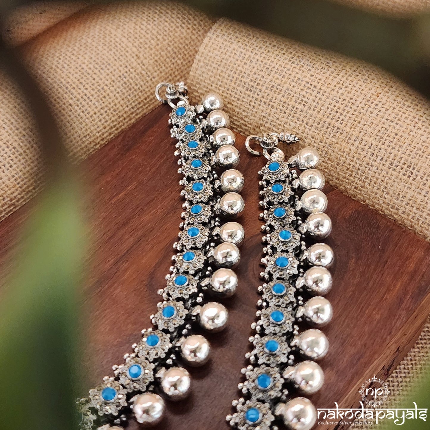 Floral Turquoise Anklet (A5690)