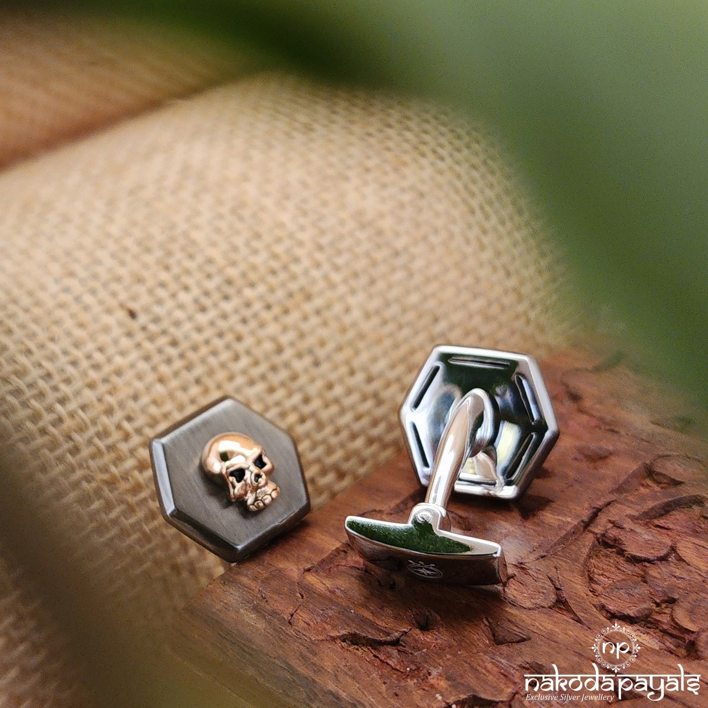 Matte Finish Skull Cufflinks (CF0178)