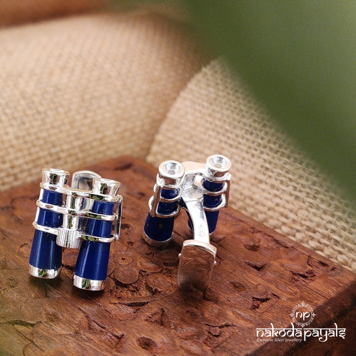 Blue Binoculars Cufflinks (Cf0181)