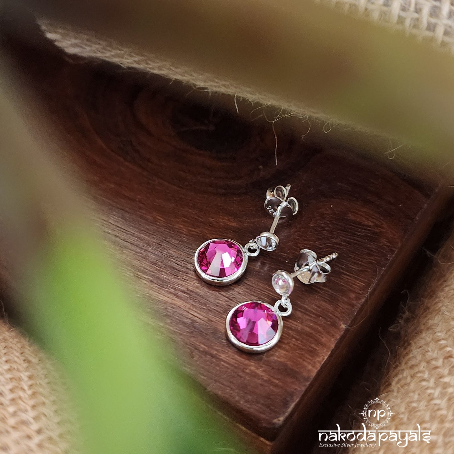 Pink Swarovski Mini Earring (St2682)