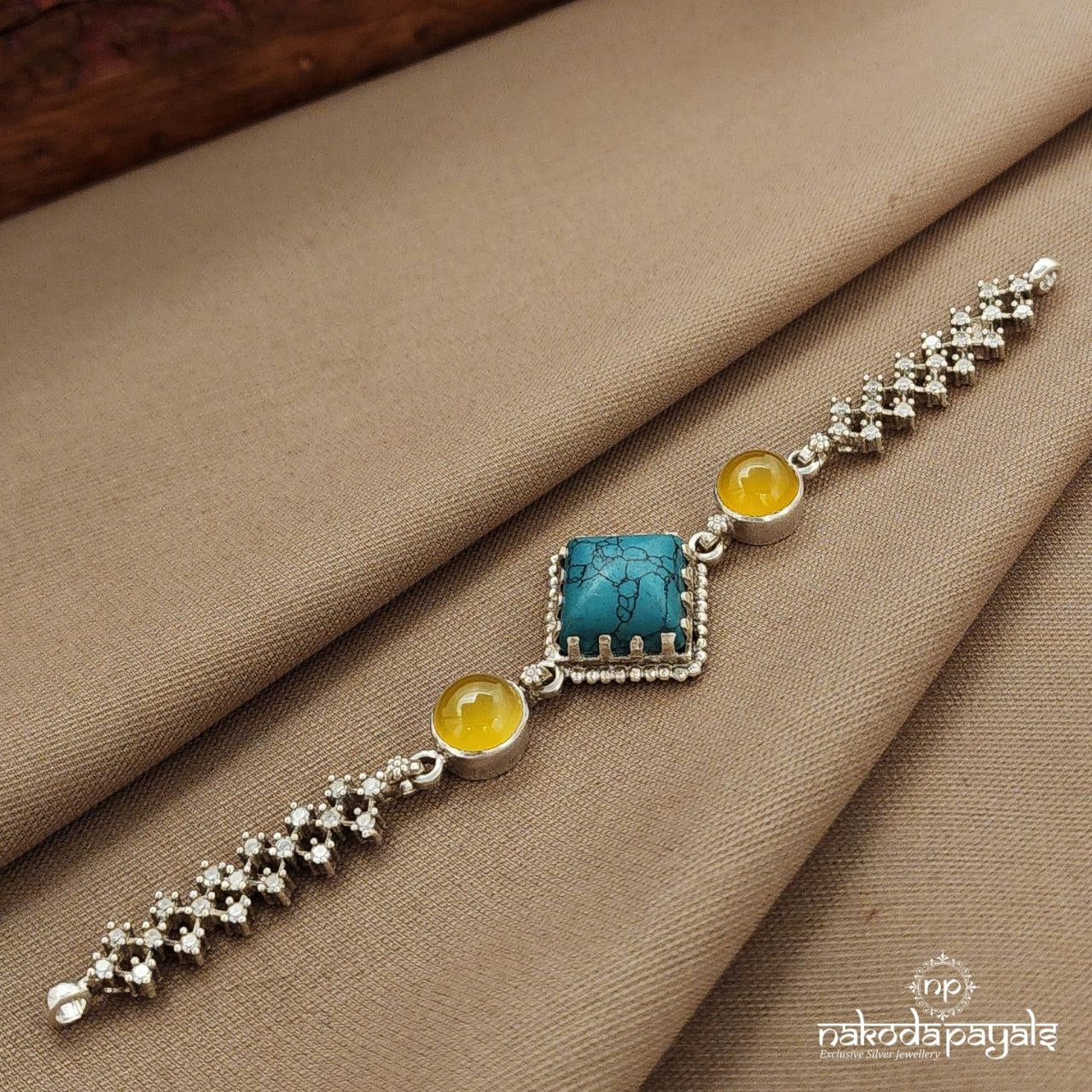 Turquoise Yellow Choker (N11418)