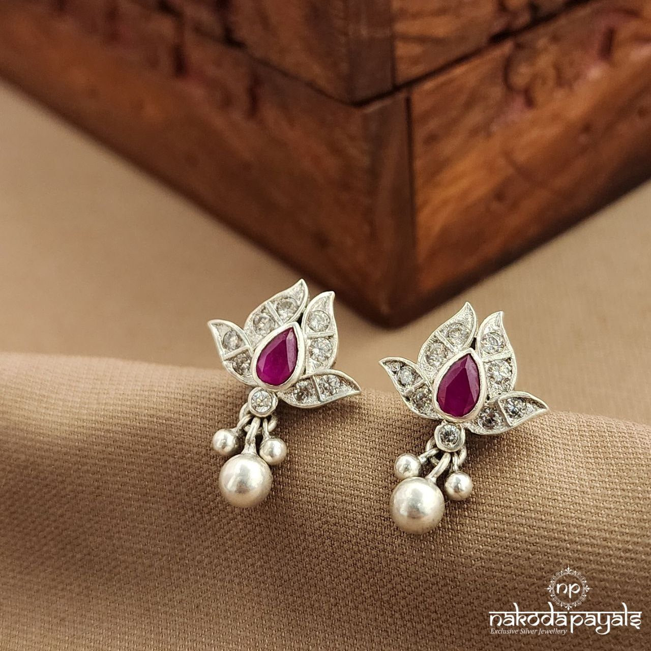 Lotus Pink Studs (S3754)