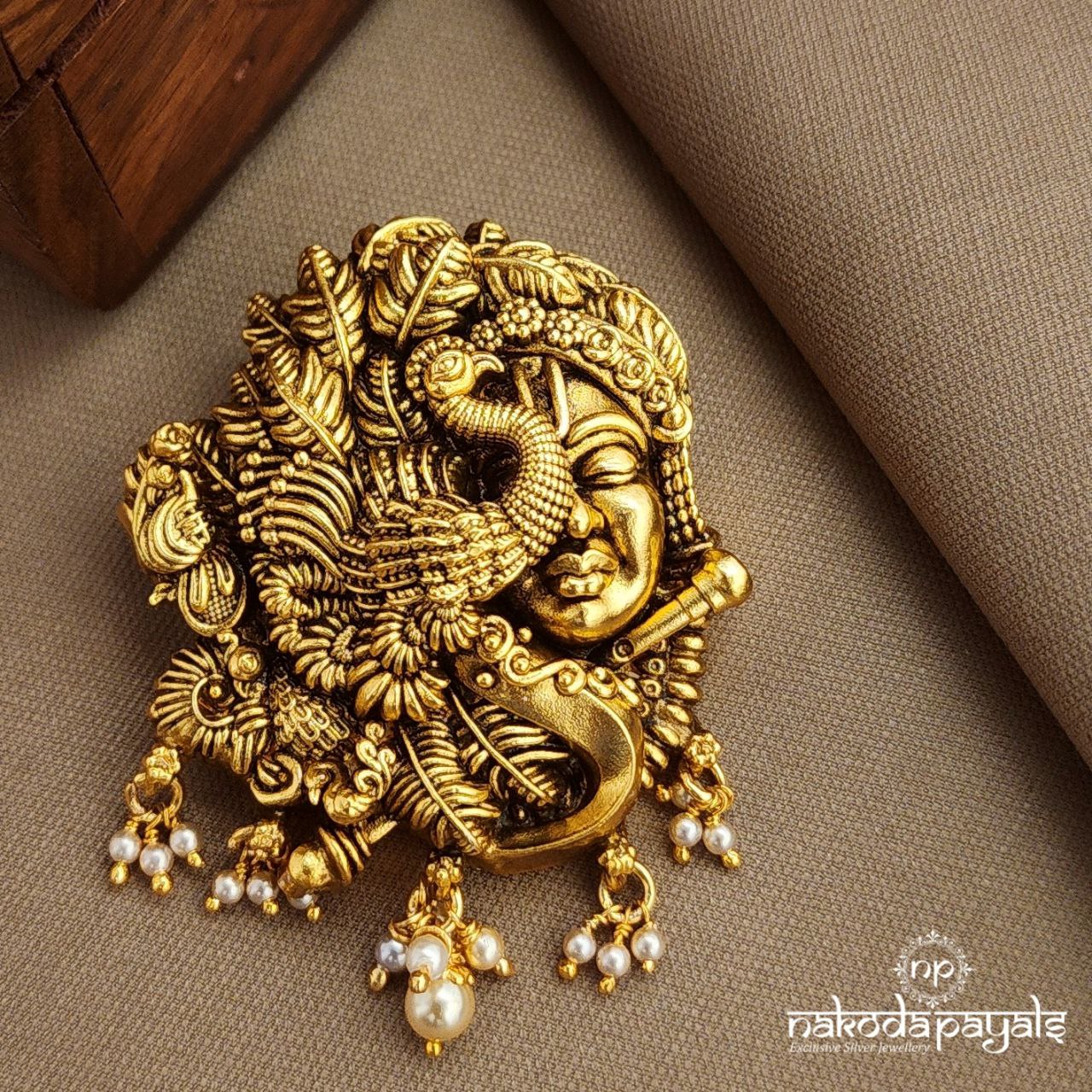 Krishna Peacock Pendant (Gp2152)