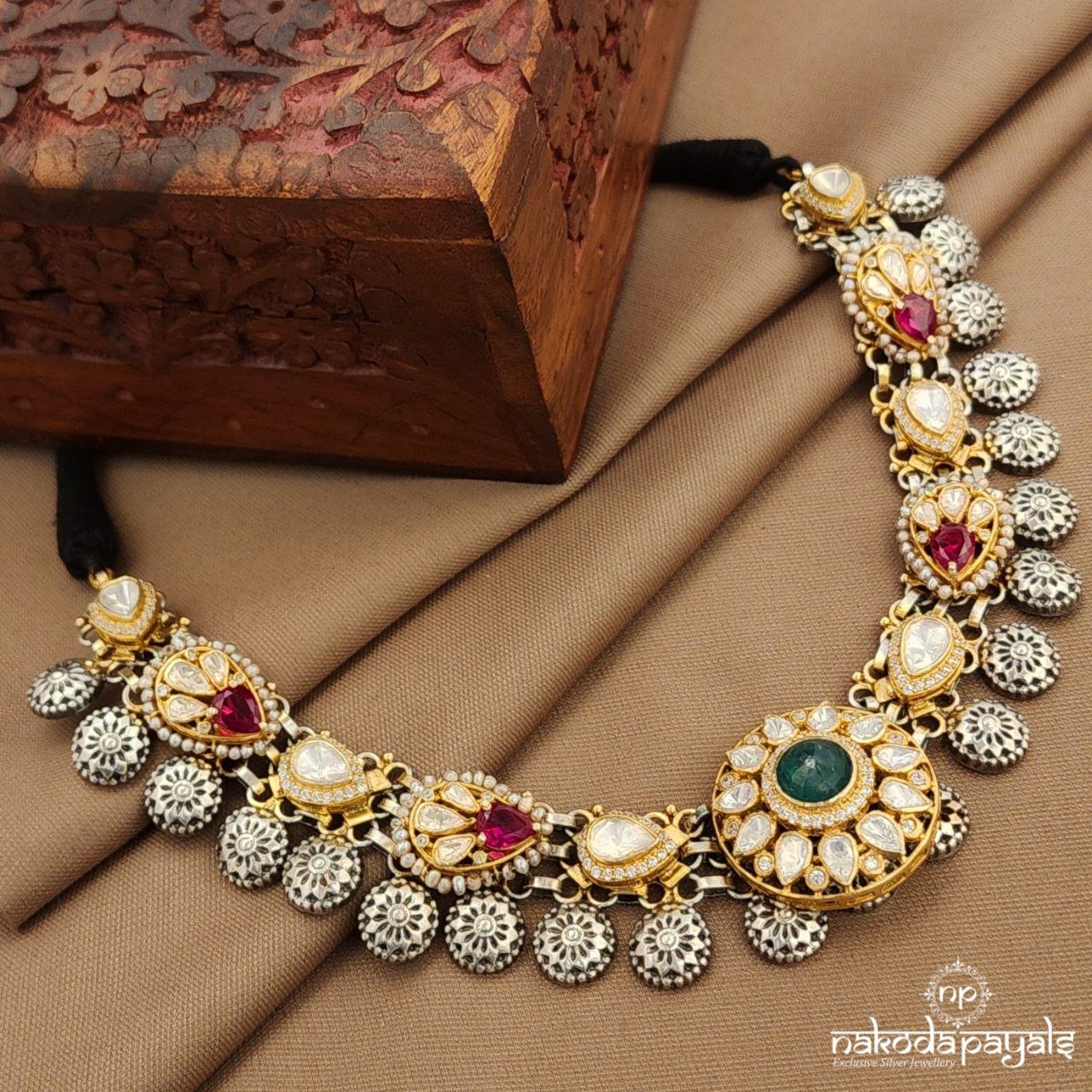 Moissanite Dual Tone Neckpiece (N11512)