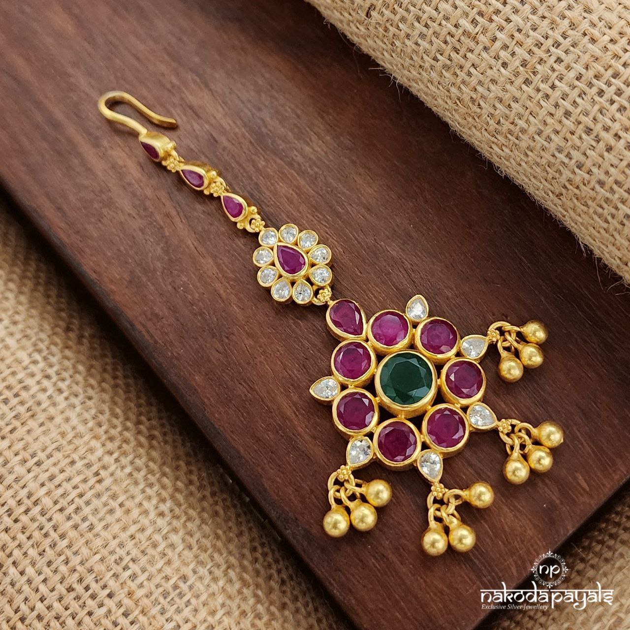 Kemp Ball Drop Maang Tika (Gm1022)