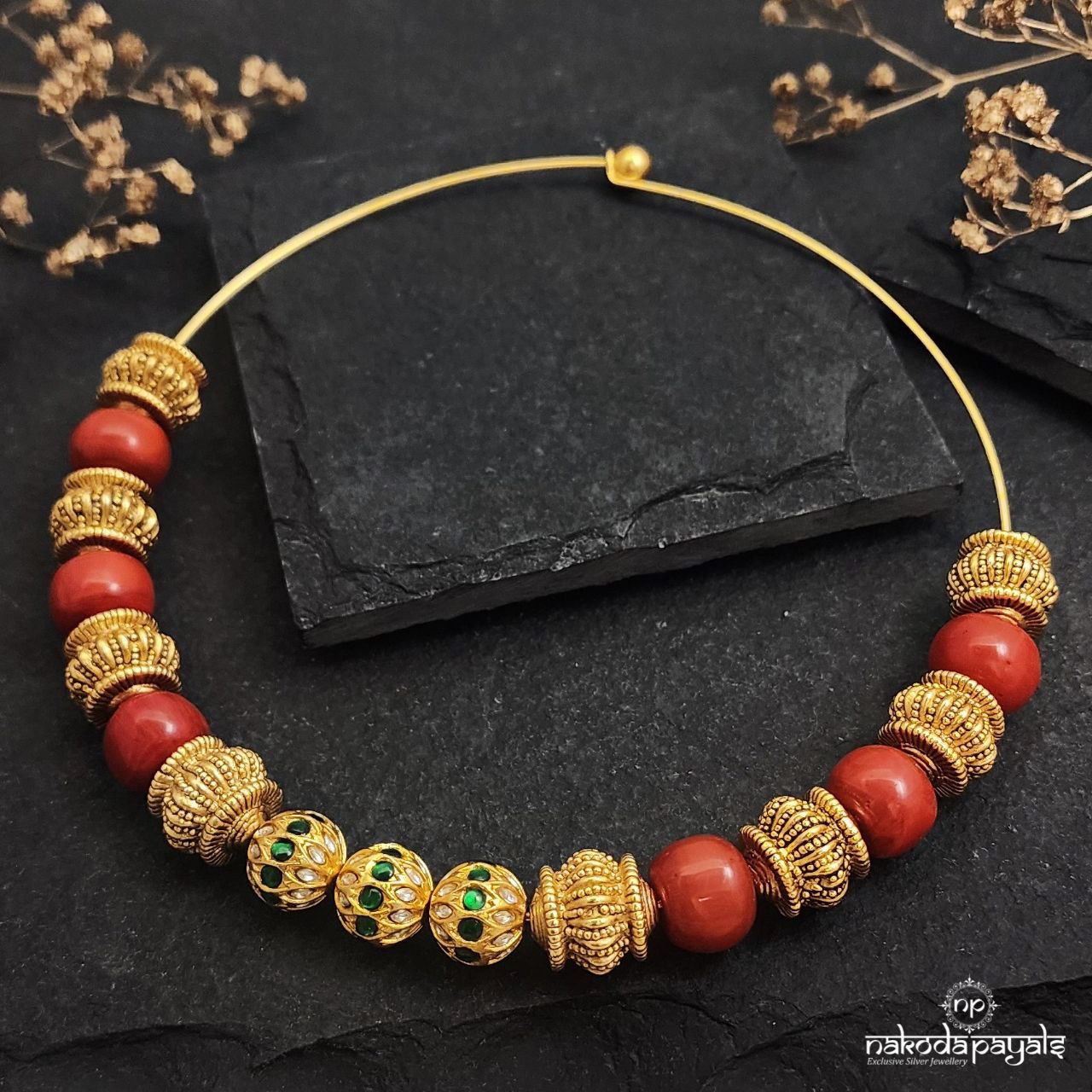 Traditional Kundan Ball Neckpiece (Gn8742)