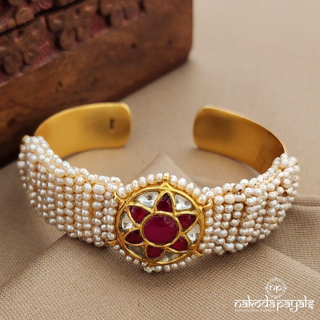 Kundan Pearled Kada (Gk3240)