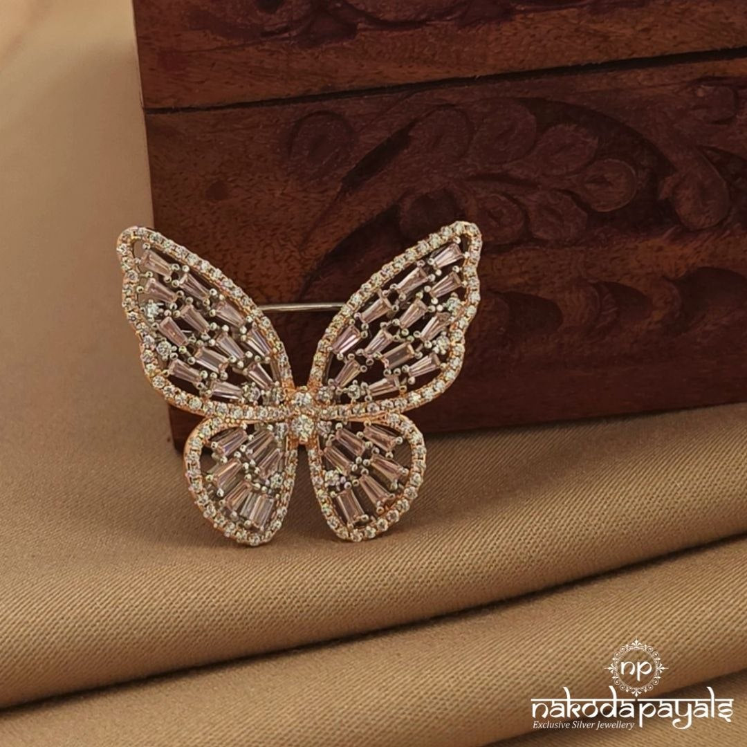 Pinkish Butterfly Brooch (St4022)