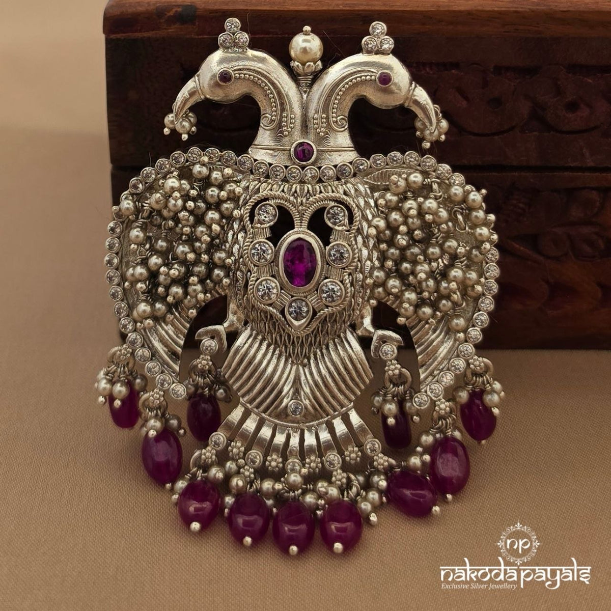 Pearly Gandaberunda Pendant (P2678)