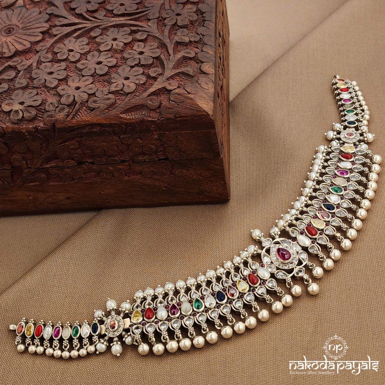 Navaratna Drop Choker (N11281)