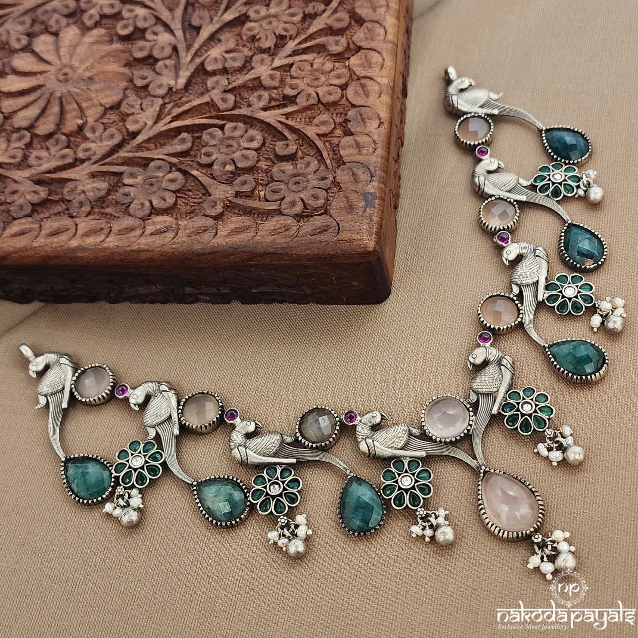 Graceful Peacock Designed Neckpiece (N11167)