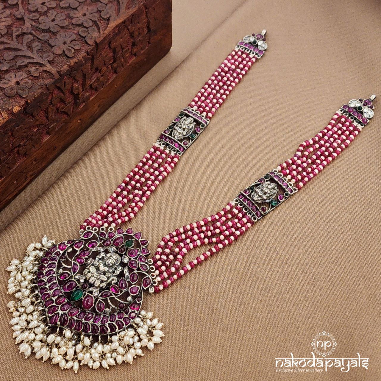 Pink Glow Lakshmi Neckpiece (N11292)