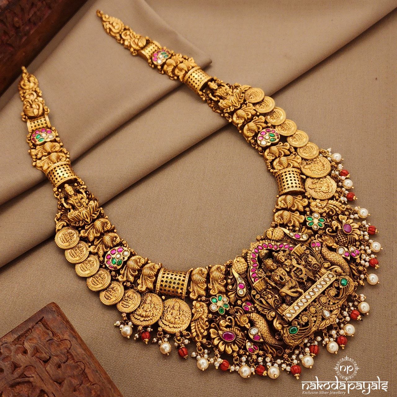 Shiva Parvati Coined Neckpiece (Gn9866)