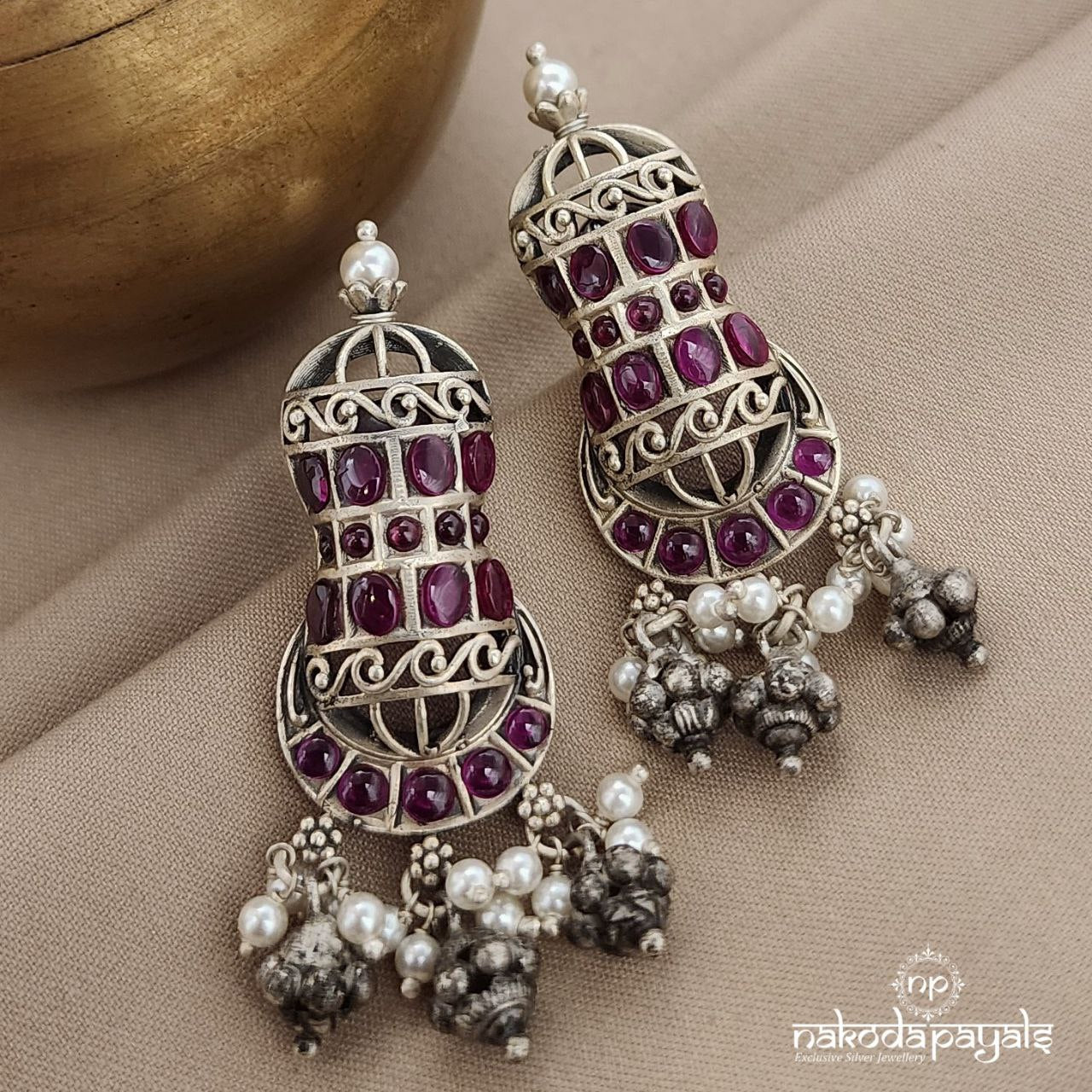 Unique Pink Earrings (C3542)