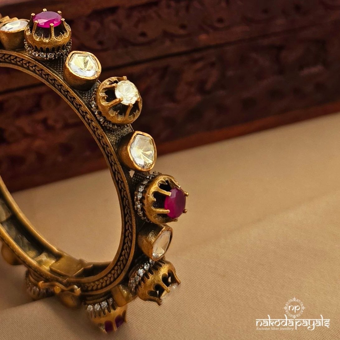 Ruby Moissanite Kada (2.2) (Gk3260)