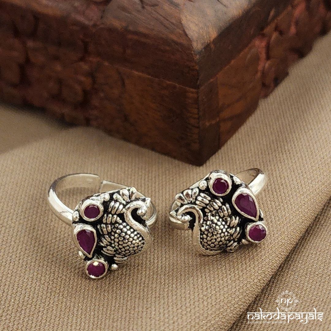 Pink Mayur Toerings (T4777)