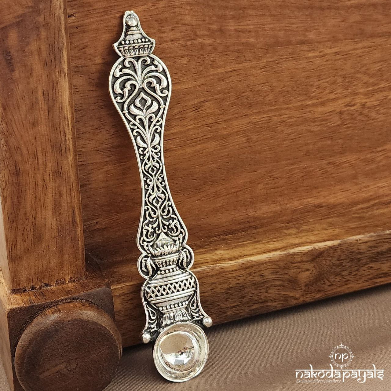 Elegant Oxidised Spoon (Aa2072)