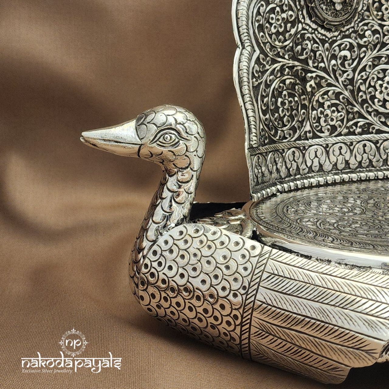 Shanku & Chakra Oxidised Sighasan/Peeta (Aa2503)