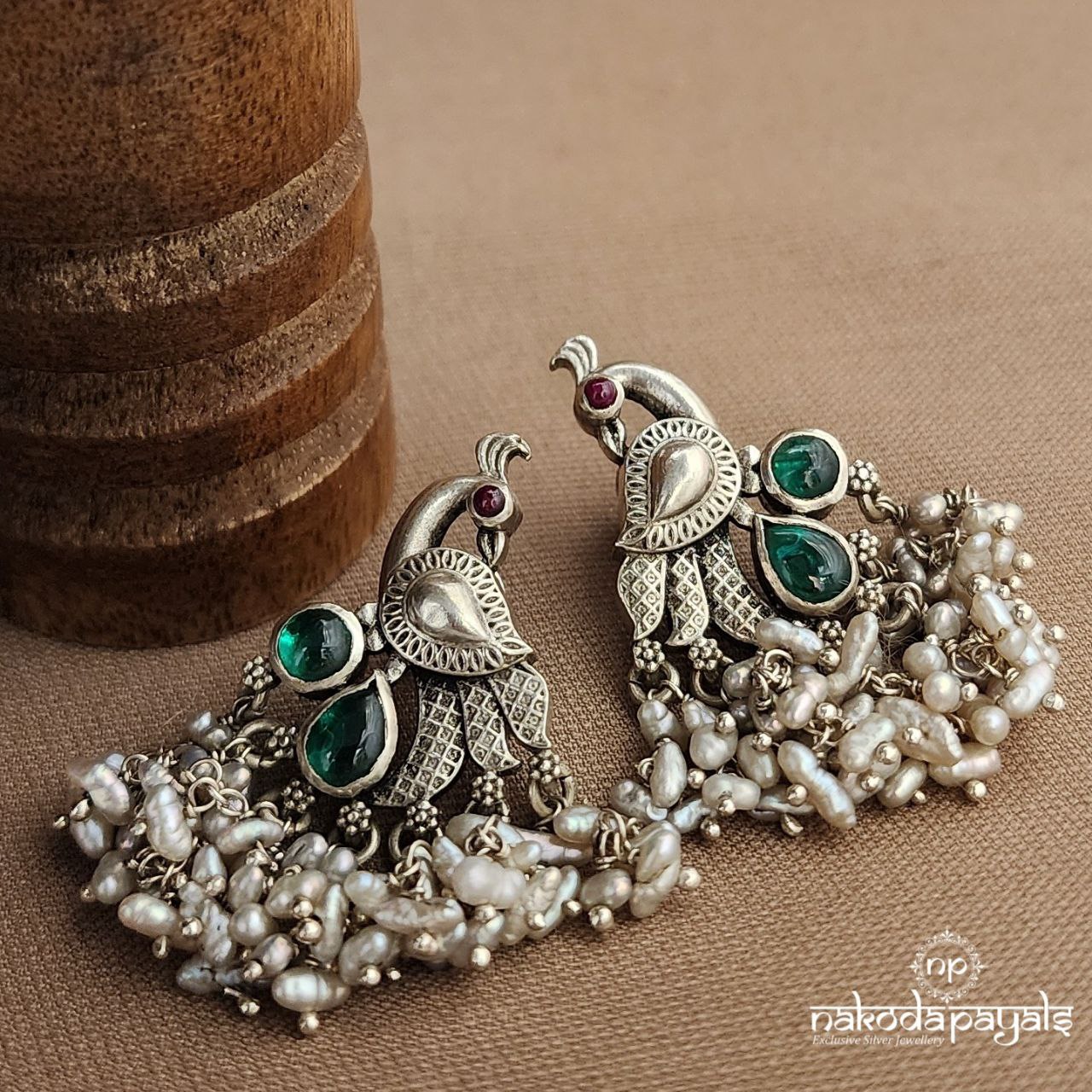 Peacock Guttapusalu Earrings (S3690)