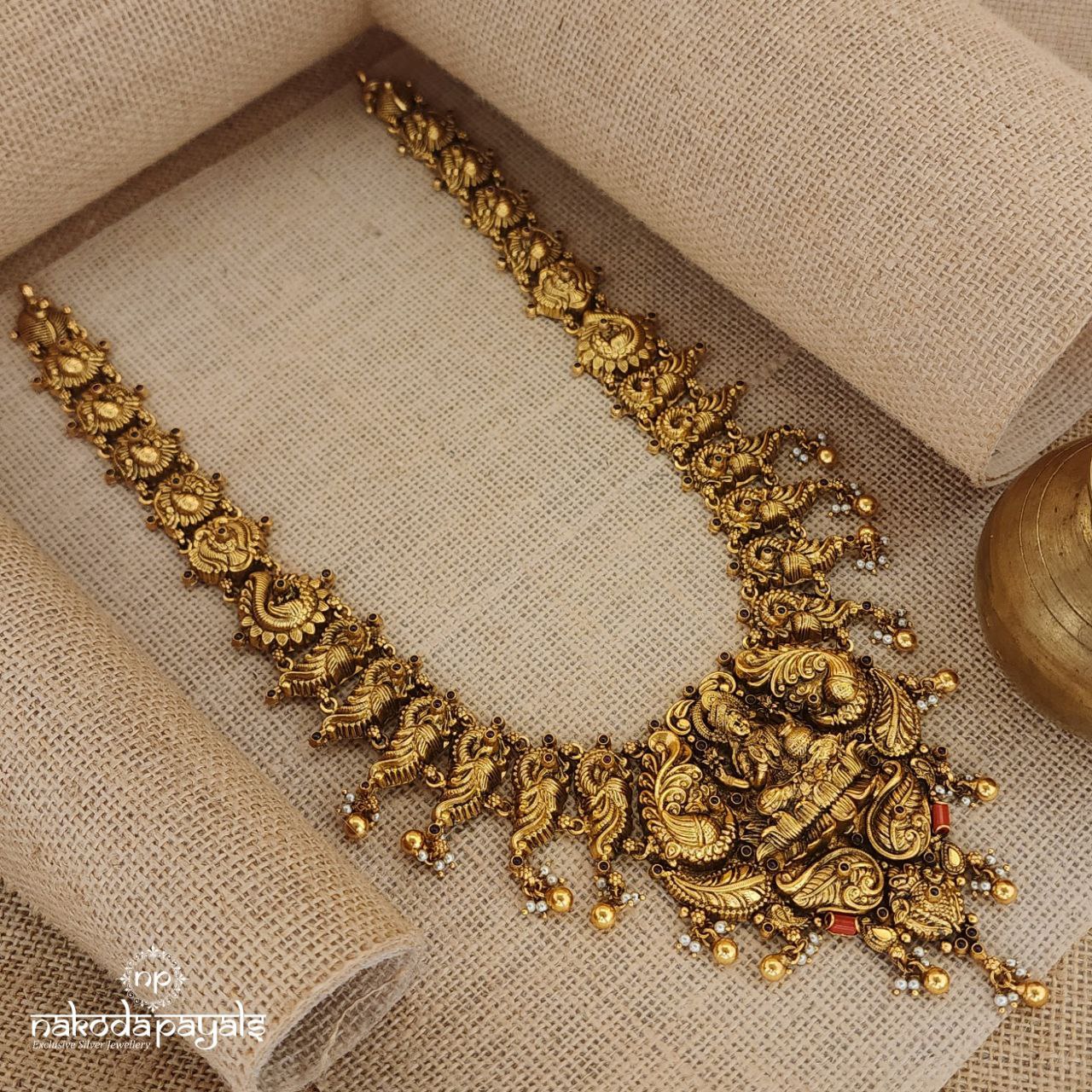 Elegant Lakshmi Coral Neckpiece (Gn8417)