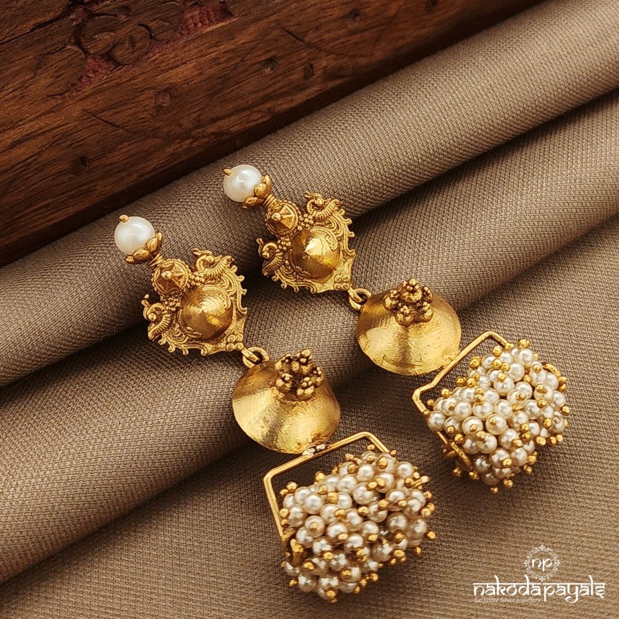 Tribal Pearled Earrings (Ge10275)