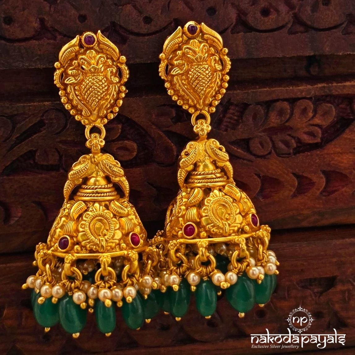 Elegant Birdy Pearl Jhumka (Ge11341)