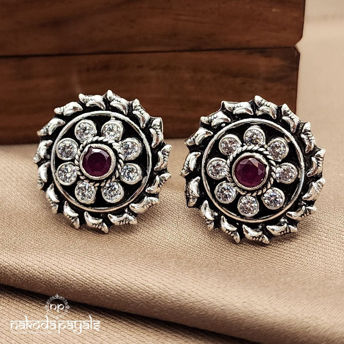 Big Circular Red Toerings (T4619)