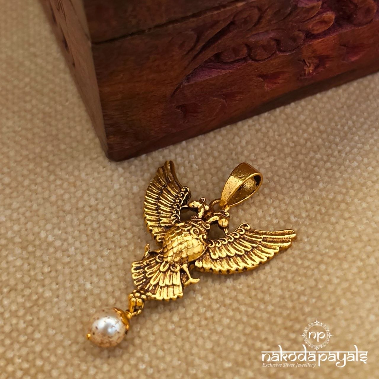 Pearl Drop Gandaberunda Pendant (Gp2531)