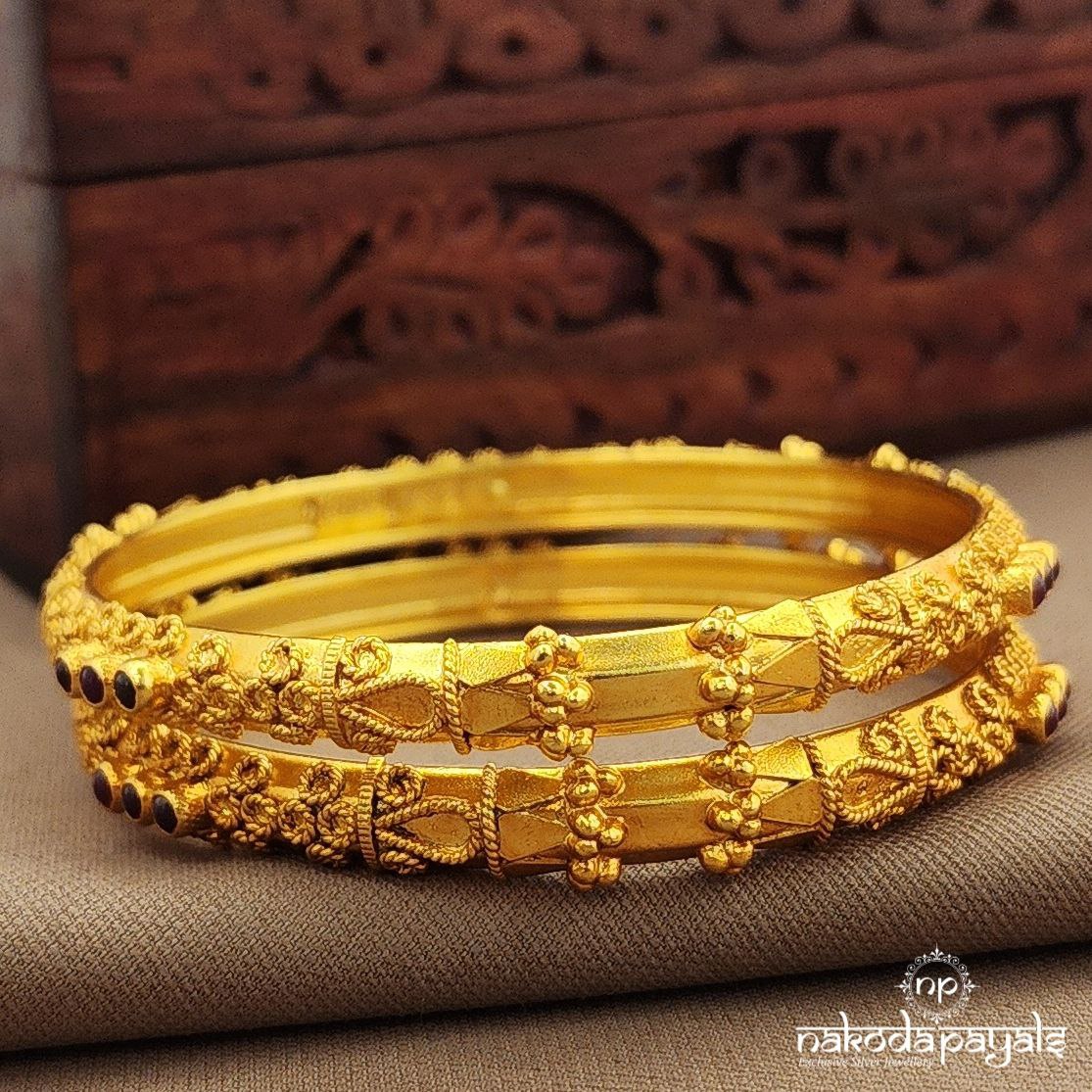 Pink Dotted Bangles (Gk3248-50)