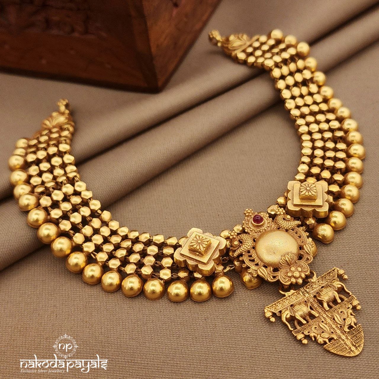 Elephant Traditional Neckpiece (Gn9757)