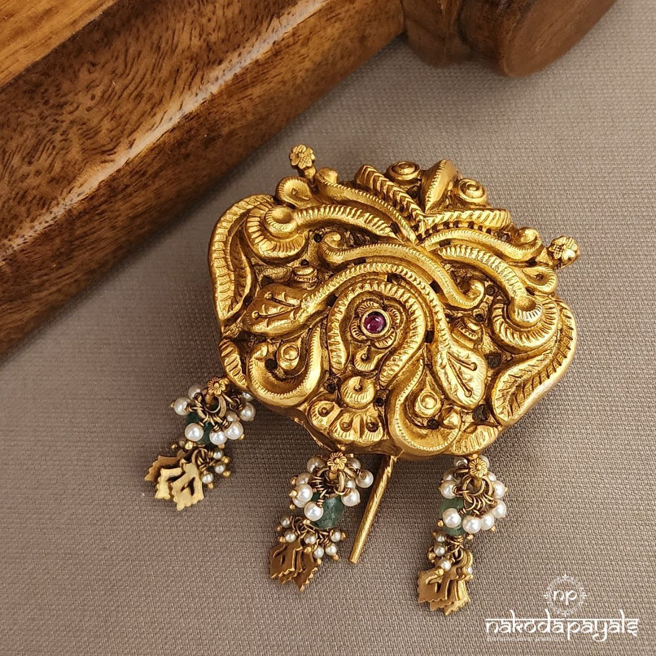 Unique Drop Pendant Cum Hair Accessories (Ha0052)