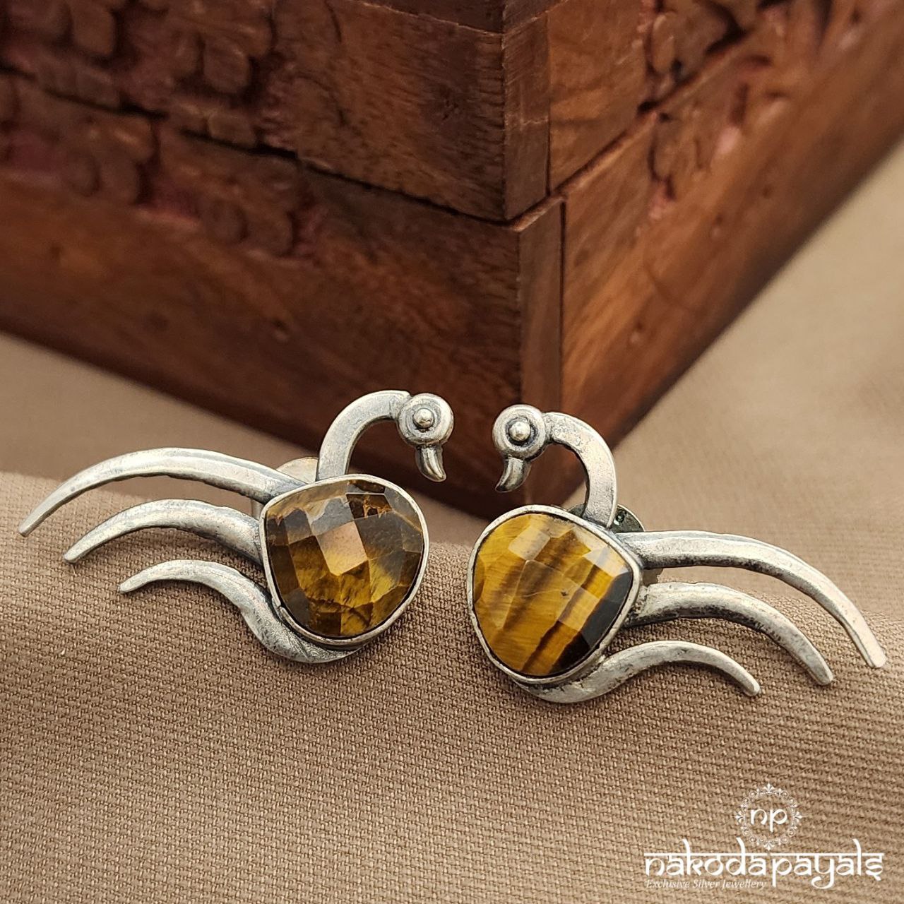 Unique Peacock Studs (S3720)