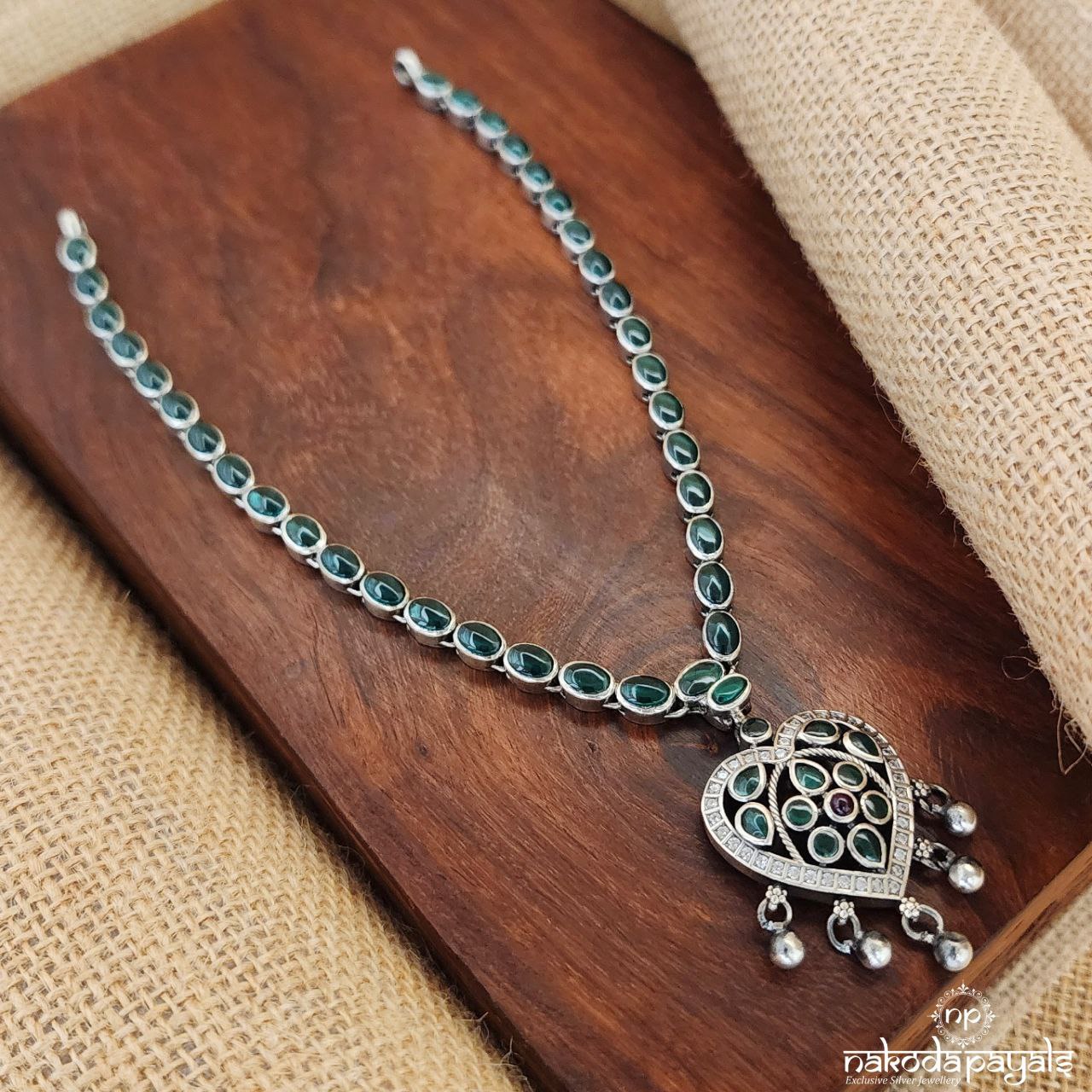 Emerald Heart Neckpiece (N10179)
