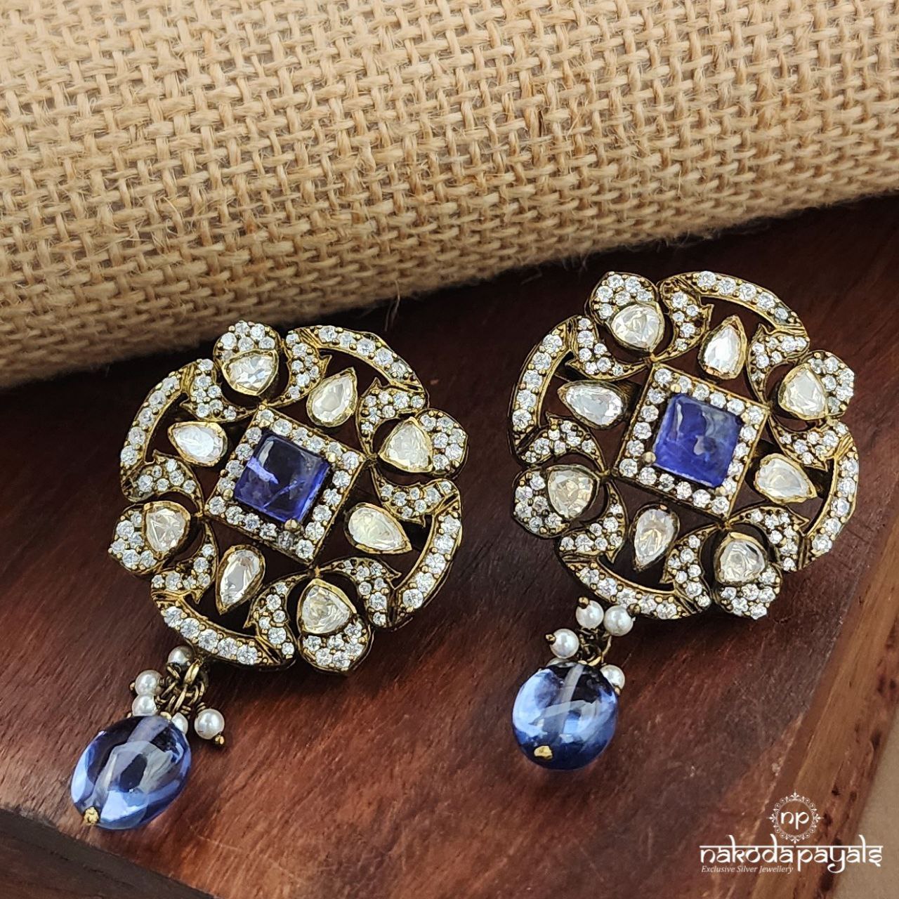 Amethyst Drop Studs (Ge10108)