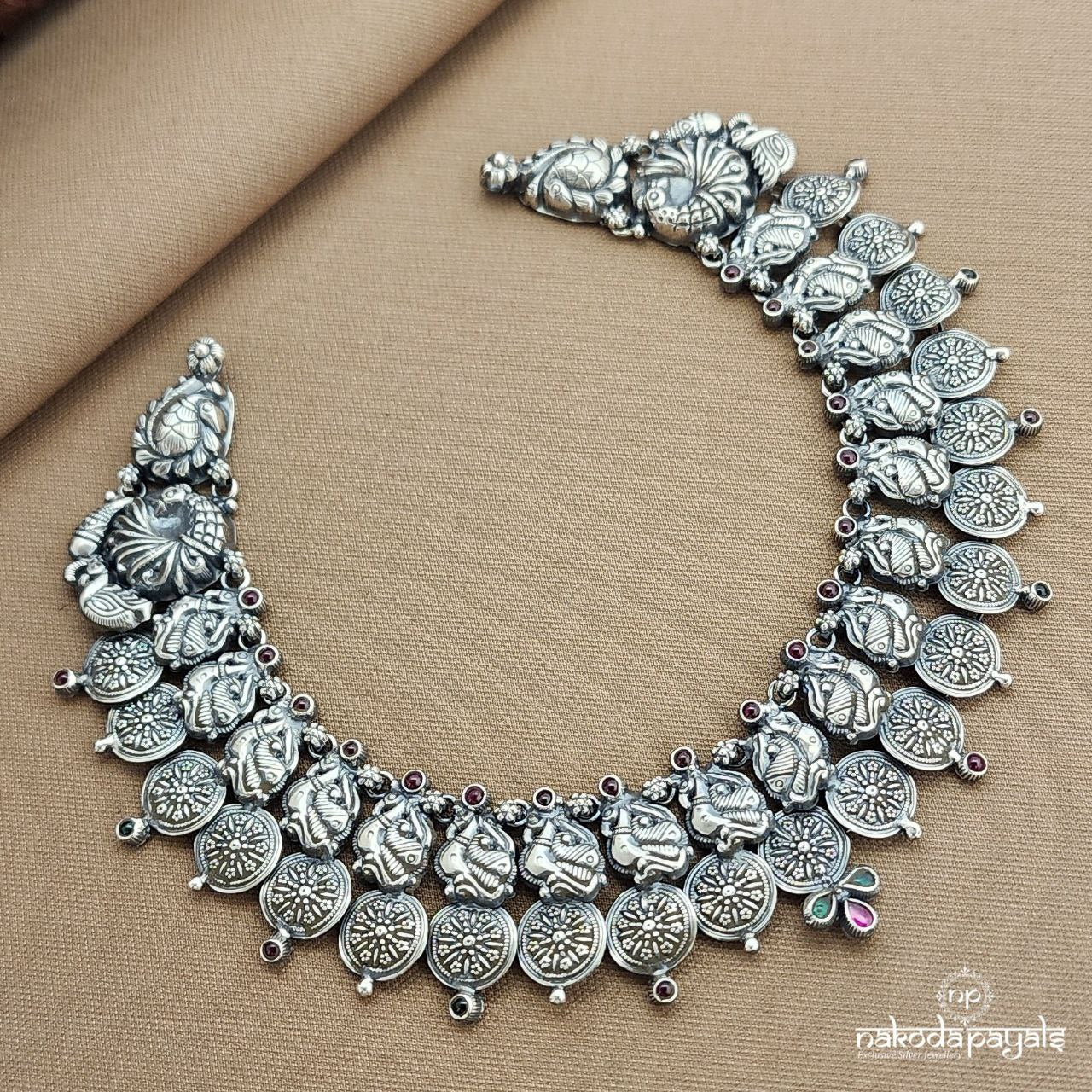 Peacock Coined Neckpiece (N11242)