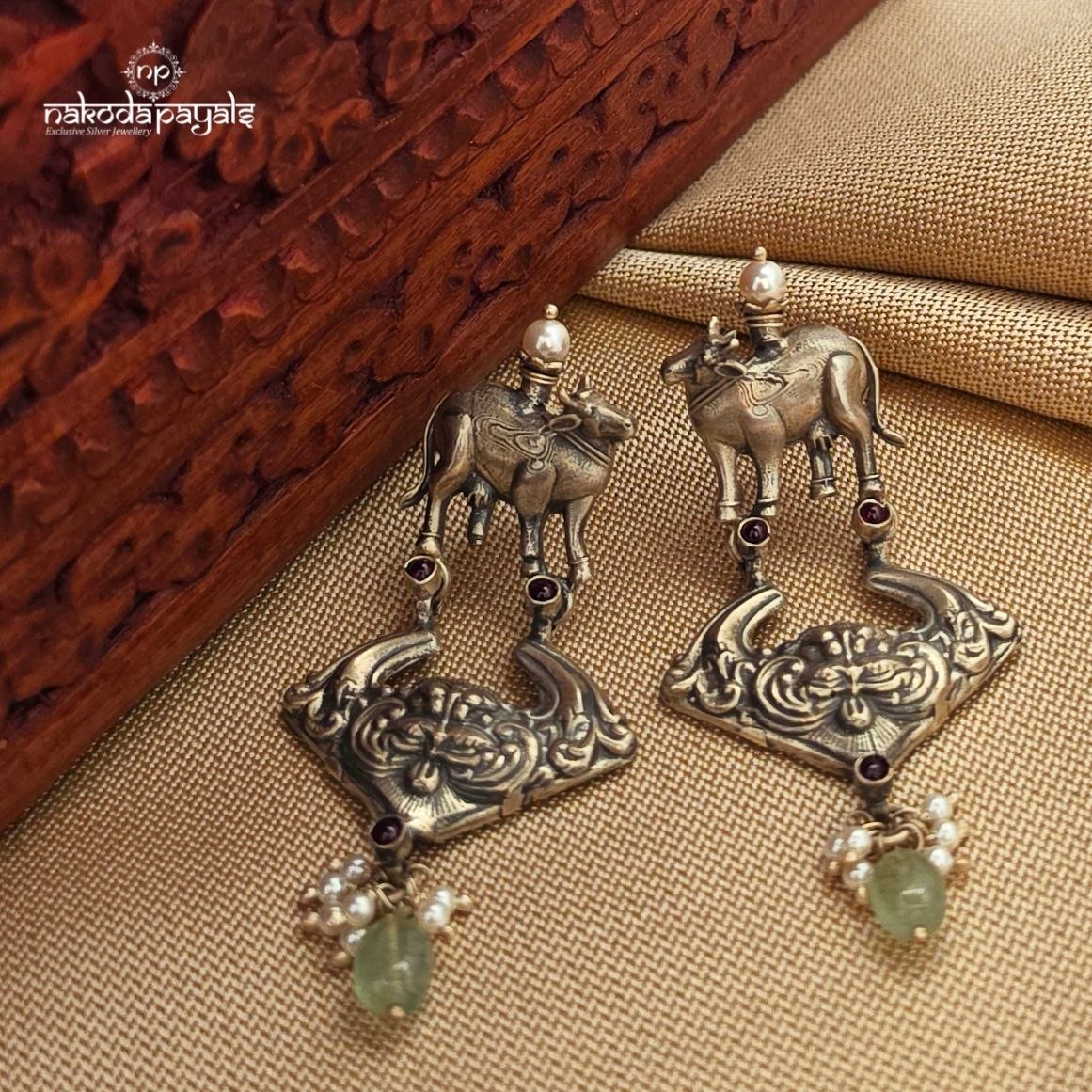 Cow Tribal Earrings (C3954)